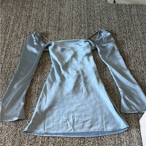 Princess Polly Blue Off The Shoulder Dress